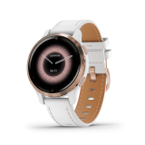 Garmin Venu 2s Rose Gold bőr óraszíjjal