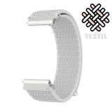 Coros 20mm-es textil-nylon fehér óraszíj