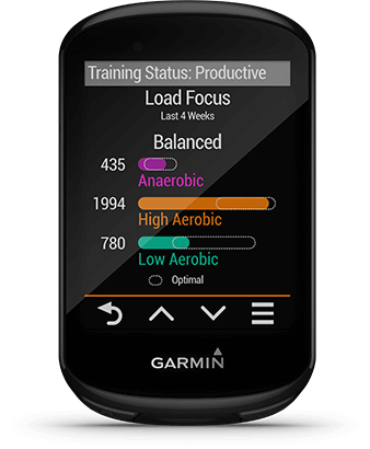 Edge 830 with tracking dynamics screen