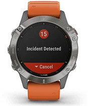 fēnix 6 Pro & Sapphire with safety and tracking features screen