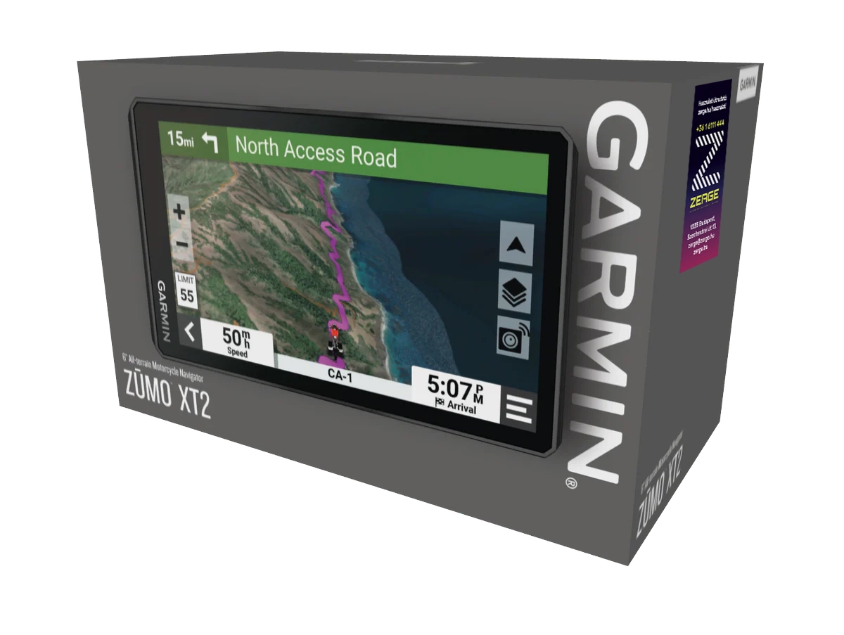 Garmin Zūmo XT2 doboz tartalma - GPS navig&aacute;ci&oacute; motoros tart&oacute;val &eacute;s tartoz&eacute;kokkal