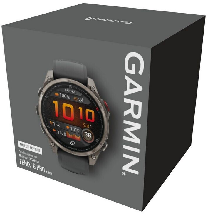 Garmin fēnix 8 AMOLED 51mm csomag tartalma - doboz és tartozékok