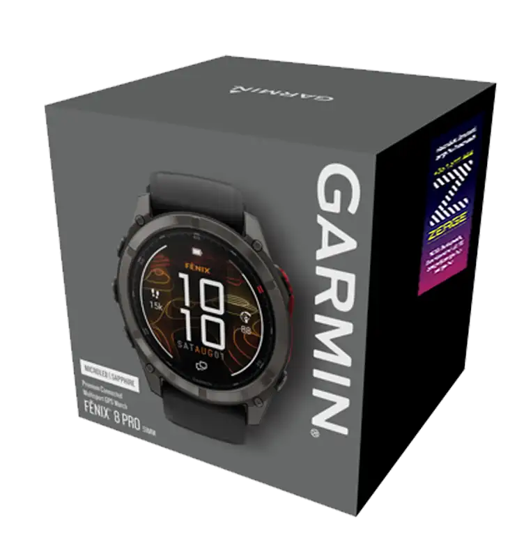 Garmin fēnix 8 Pro AMOLED 51mm csomag tartalma - doboz és tartozékok